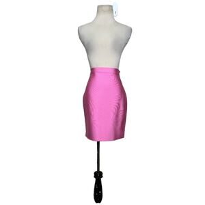 Mistress Rocks pink mini skirt size Large